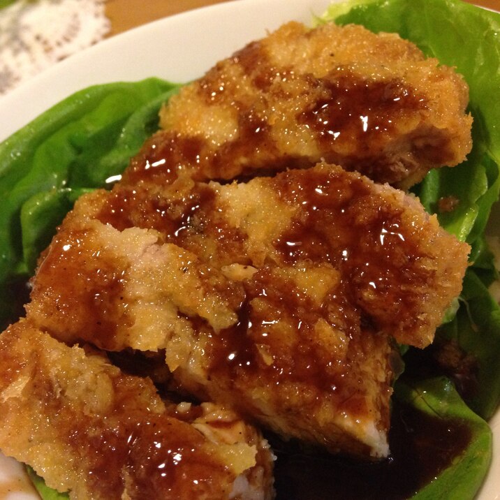 洗い物激減♪の楽チンジューシーなトンカツ丼